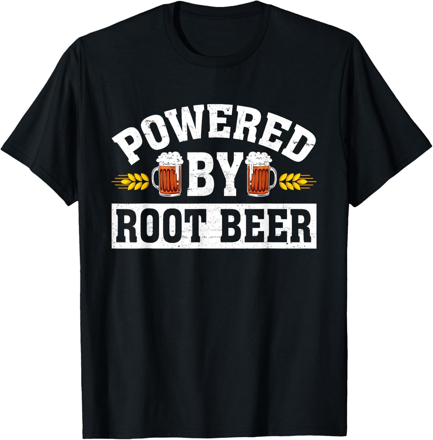 Funny Root Beer Drinking Drinker Dad Papa Beer Lover T-Shirt - T-Shirt | Black