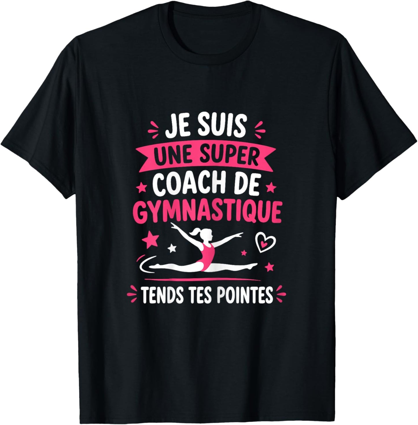 Gym Teacher Humor Je suis Une Super Coach de Gymnastique T-Shirt - T-Shirt | Black