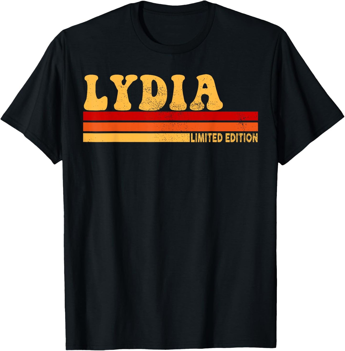 Lydia Name Personalized Cute Idea Women Vintage Lydia T-Shirt - T-Shirt | Black