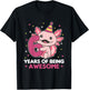 Axolotl For 6th Birthday For Children Six Years Old T-Shirt - T-Shirt | Black