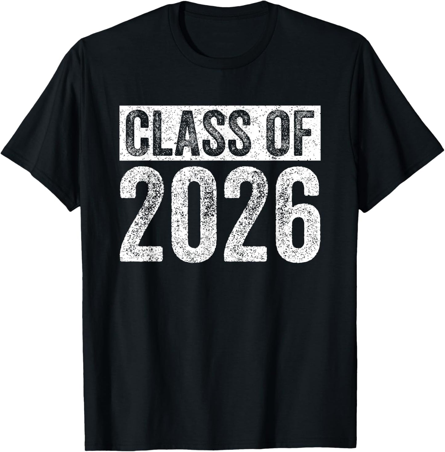 Senior 2026 Graduation Shirt Class Of 2026 Vintage School T-Shirt - T-Shirt | Black