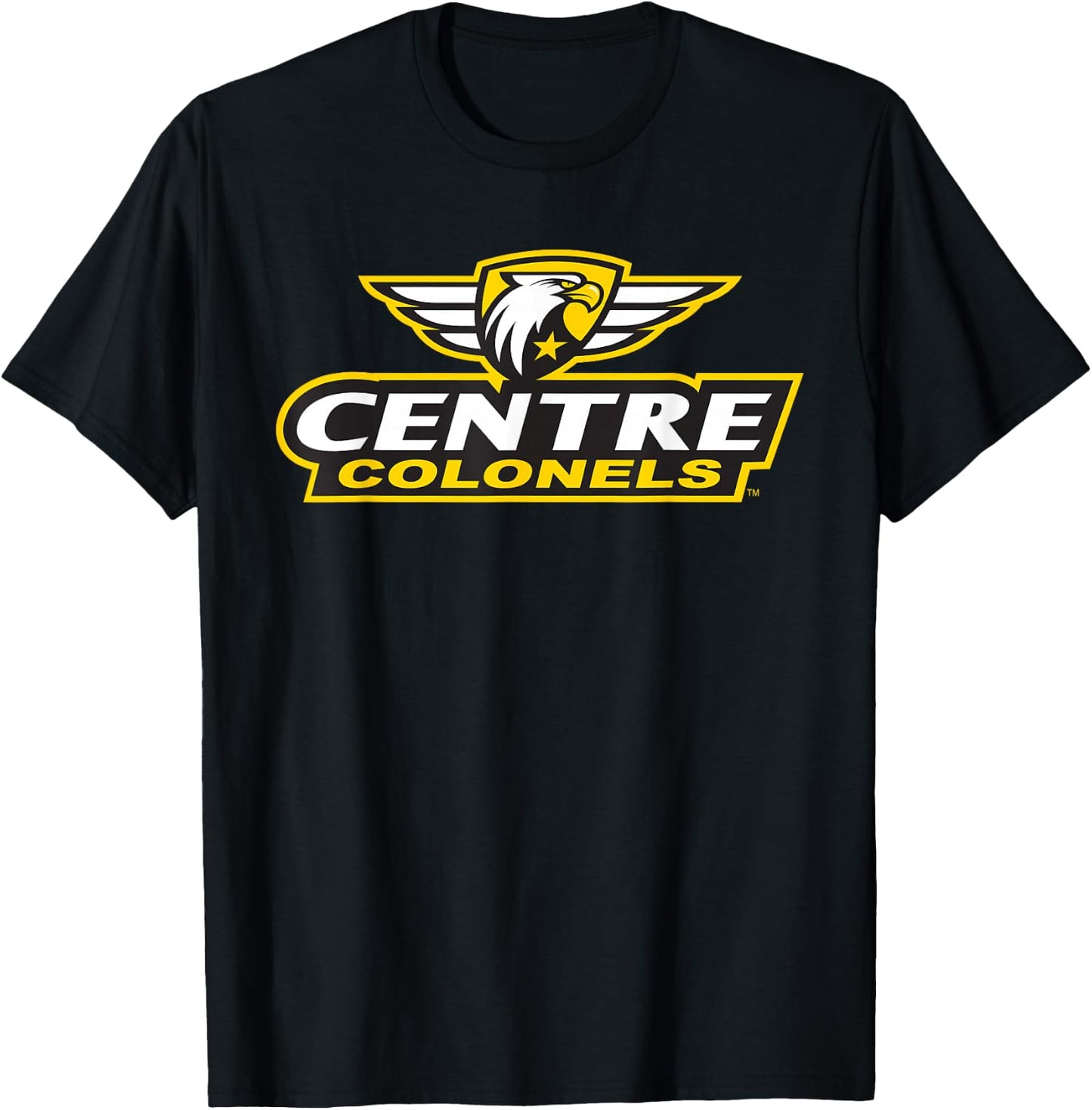 Centre College Colonels Insignia Stacked Logo T-Shirt - T-Shirt | Black