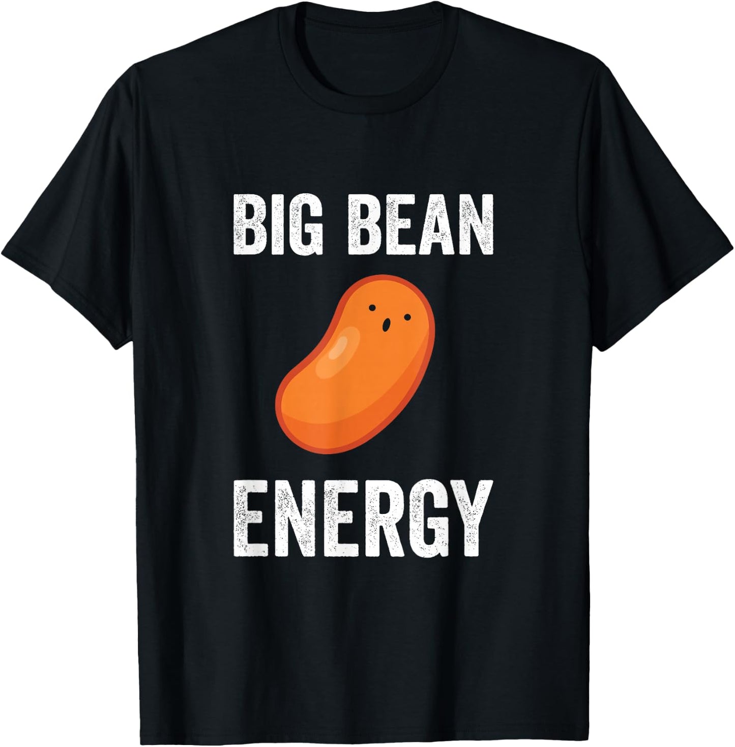 Baked Beanz Apparel Big Bean Energy -Adults Black Small Classic Fit T-Shirt - T-Shirt | Black