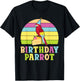 Birthday Parrot Birthday T-Shirt - T-Shirt | Black