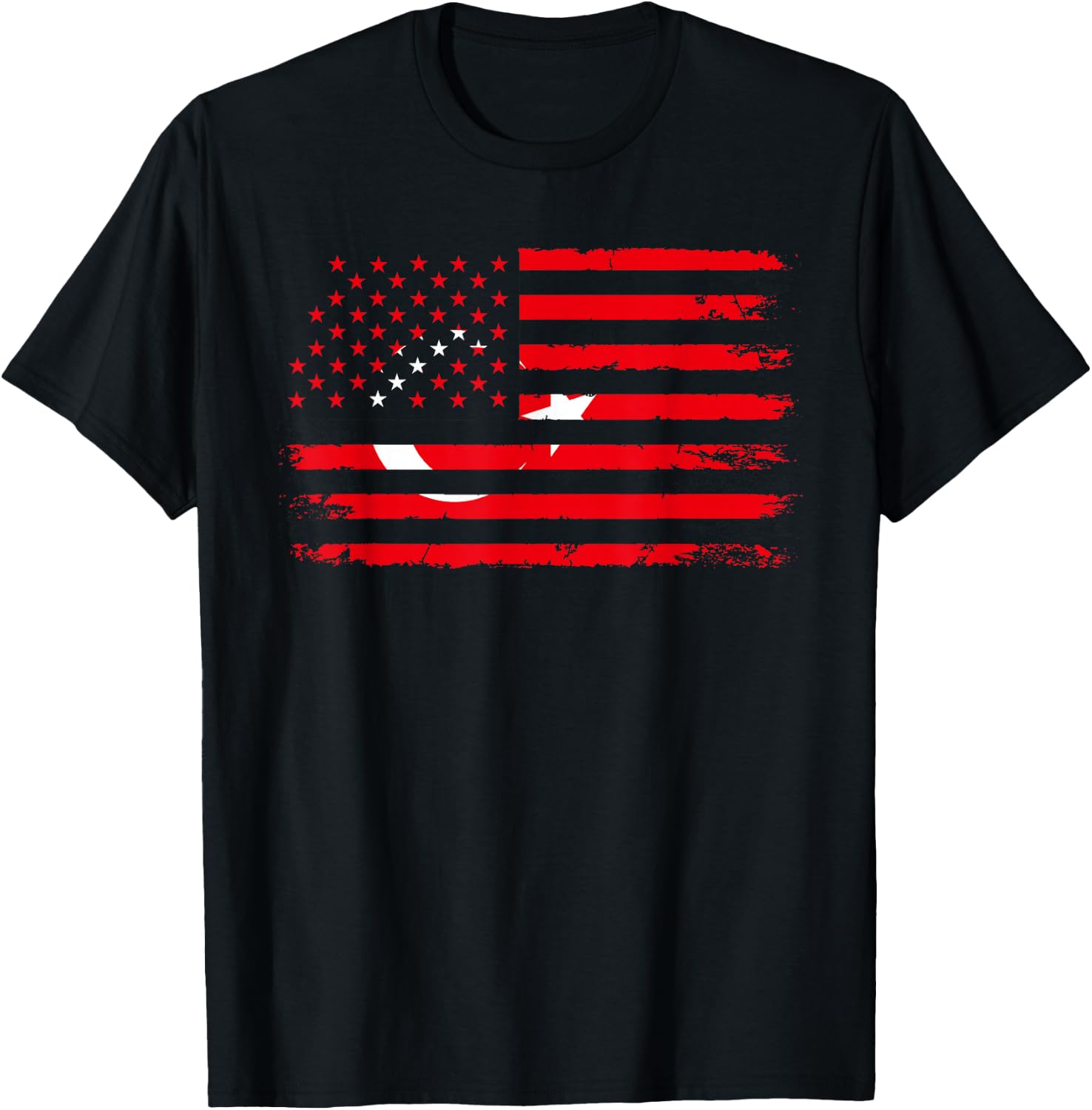 American Turkey Flag T-Shirt - T-Shirt | Black