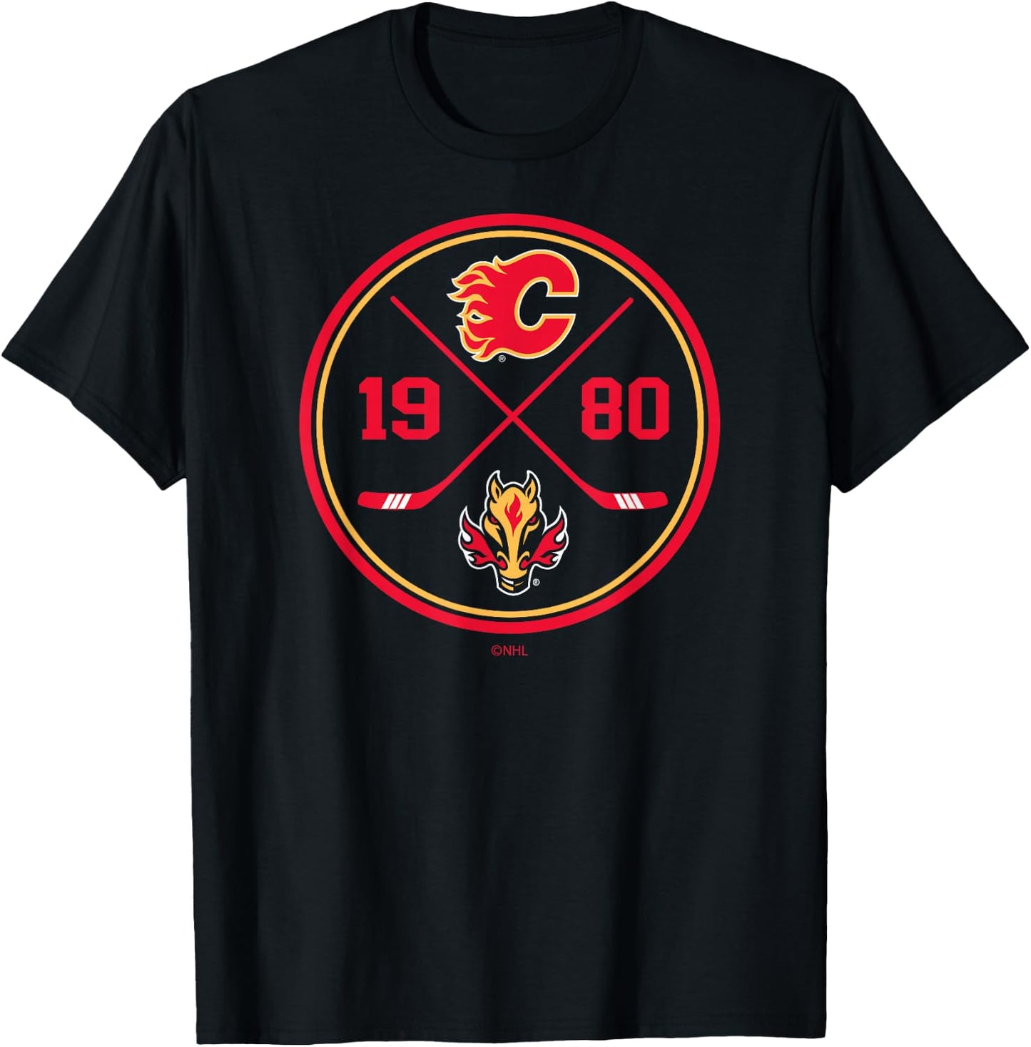 Calgary Flames Prize Black Officially Licensed T-Shirt - T-Shirt | Black
