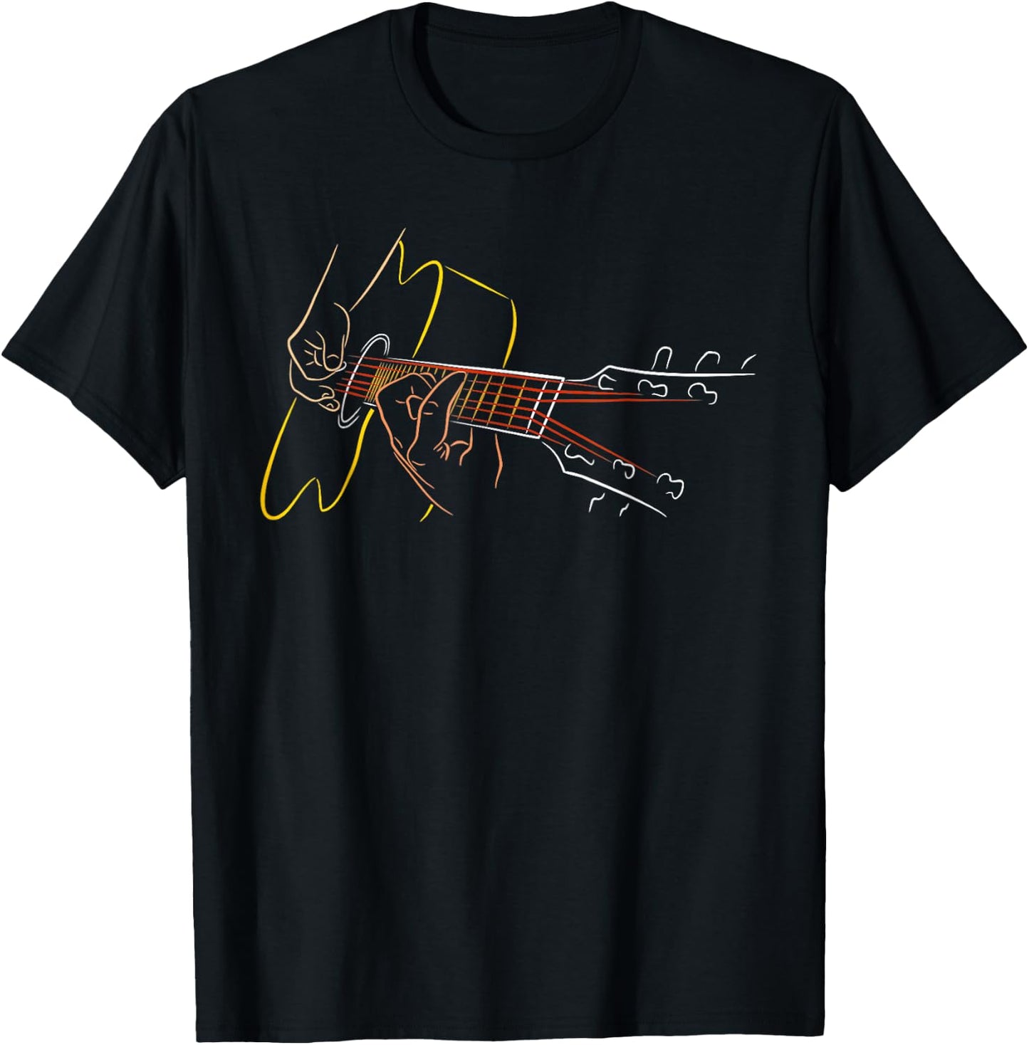 Acoustic Guitar Player Great Guitarist or Band T-Shirt - T-Shirt | Black