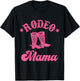 Rodeo mom mama Matching for Couples Vintage retro T-Shirt - T-Shirt | Black