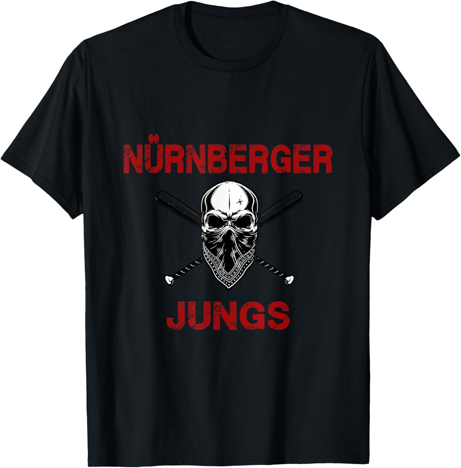 Ultras Nürnberg Nürnberger Jungs Fußball Tradition FCN T-Shirt - T-Shirt | Black