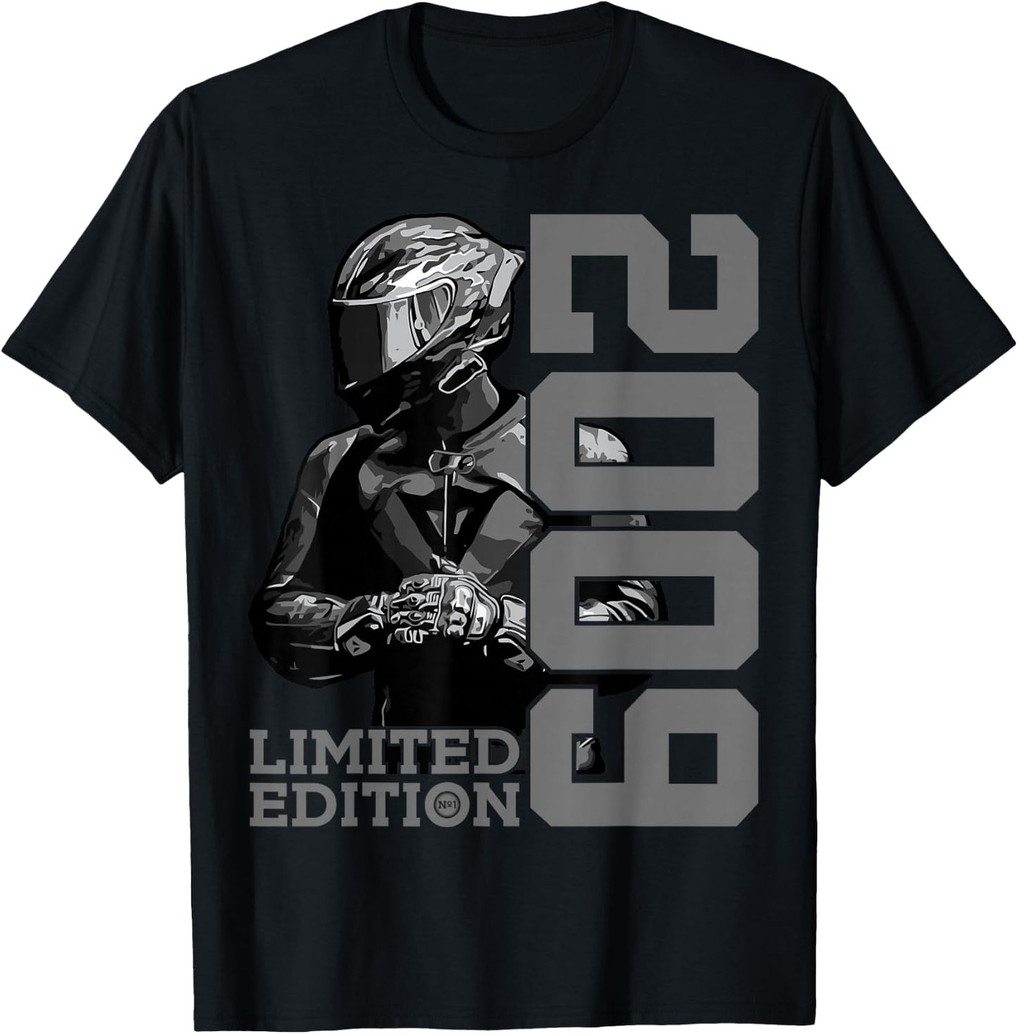 Limited Edition 2009 Biker Motorrad 17. Geburtstag T-Shirt - T-Shirt | Black