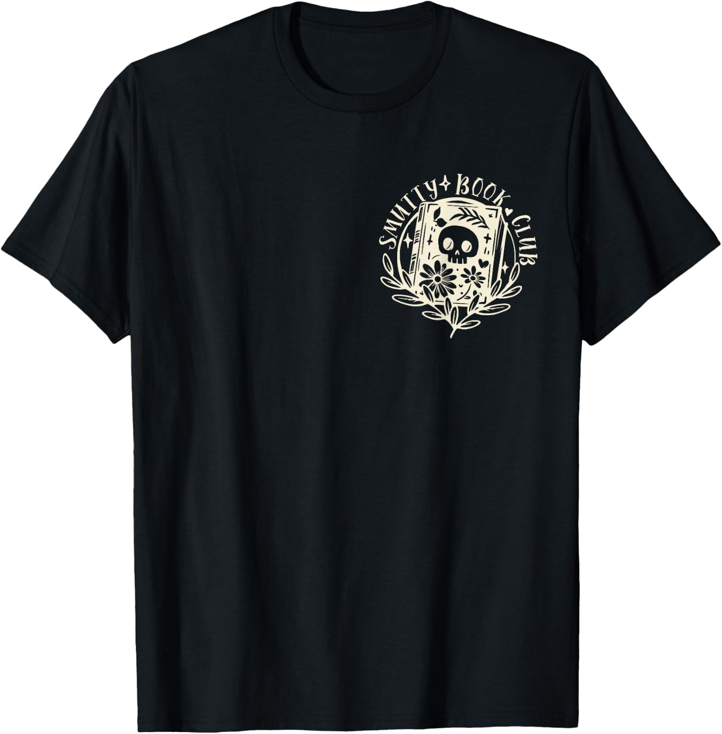 Smutty Book Club Smutty Book Lover FRONT AND BACK Spicy Book T-Shirt - T-Shirt | Black