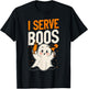 Bartender Mixologist Halloween Pun I Serve Boos T-Shirt - T-Shirt | Black