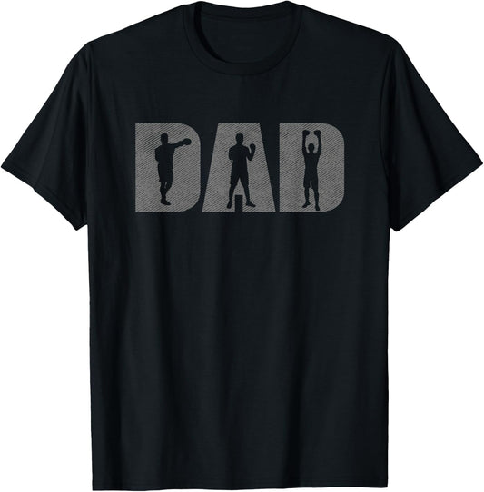 Dad Boxer Fathers Day Boxing Lover Box Gift Training T-Shirt - T-Shirt | Black