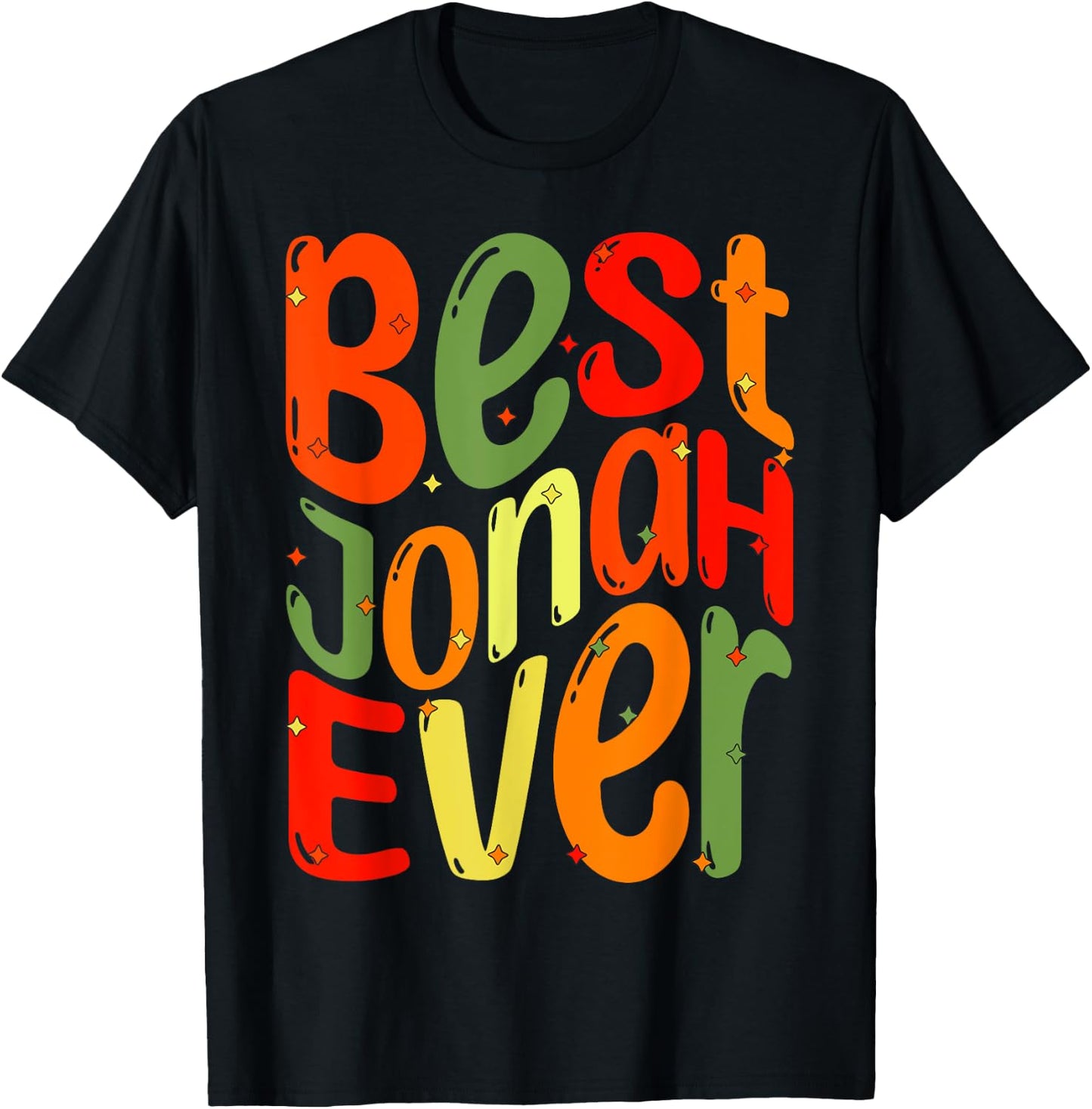Best Jonah Ever. My Name, His name is Jonah T-Shirt - T-Shirt | Black