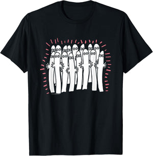 Moomin The Spooky Hattifatteners T-Shirt - T-Shirt | Black