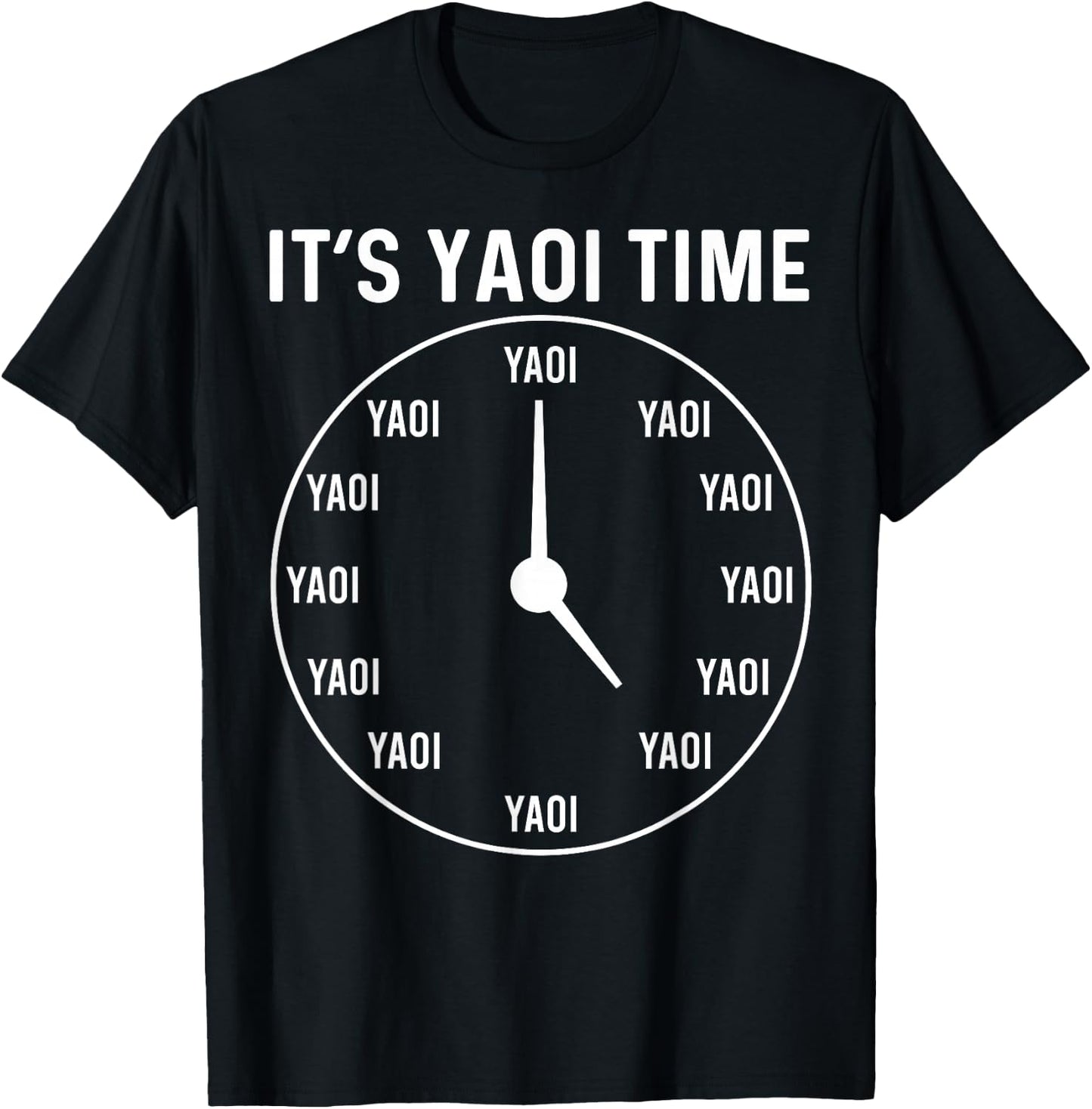 Funny Yaoi Anime Manga BL It's Yaoi Time T-Shirt - T-Shirt | Black