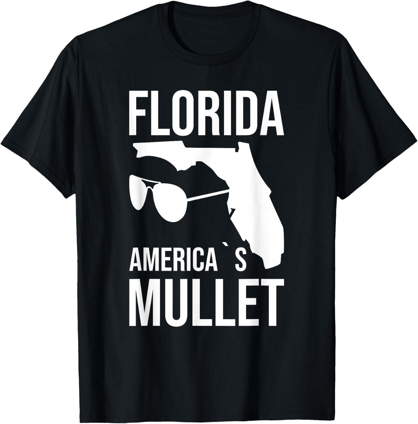 Florida America´s Mullet West Coast T-Shirt - T-Shirt | Black