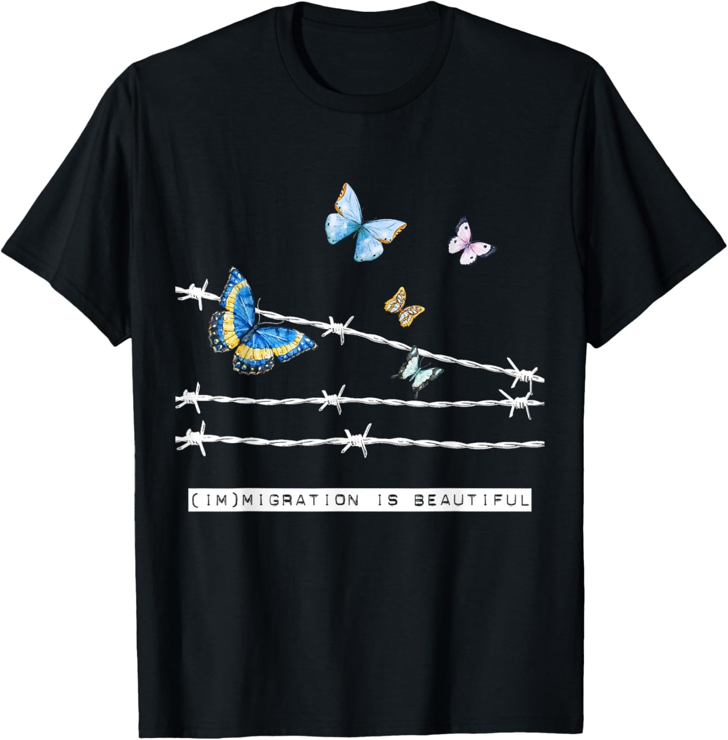 Immigration Is Beautiful T-Shirt - T-Shirt | Black