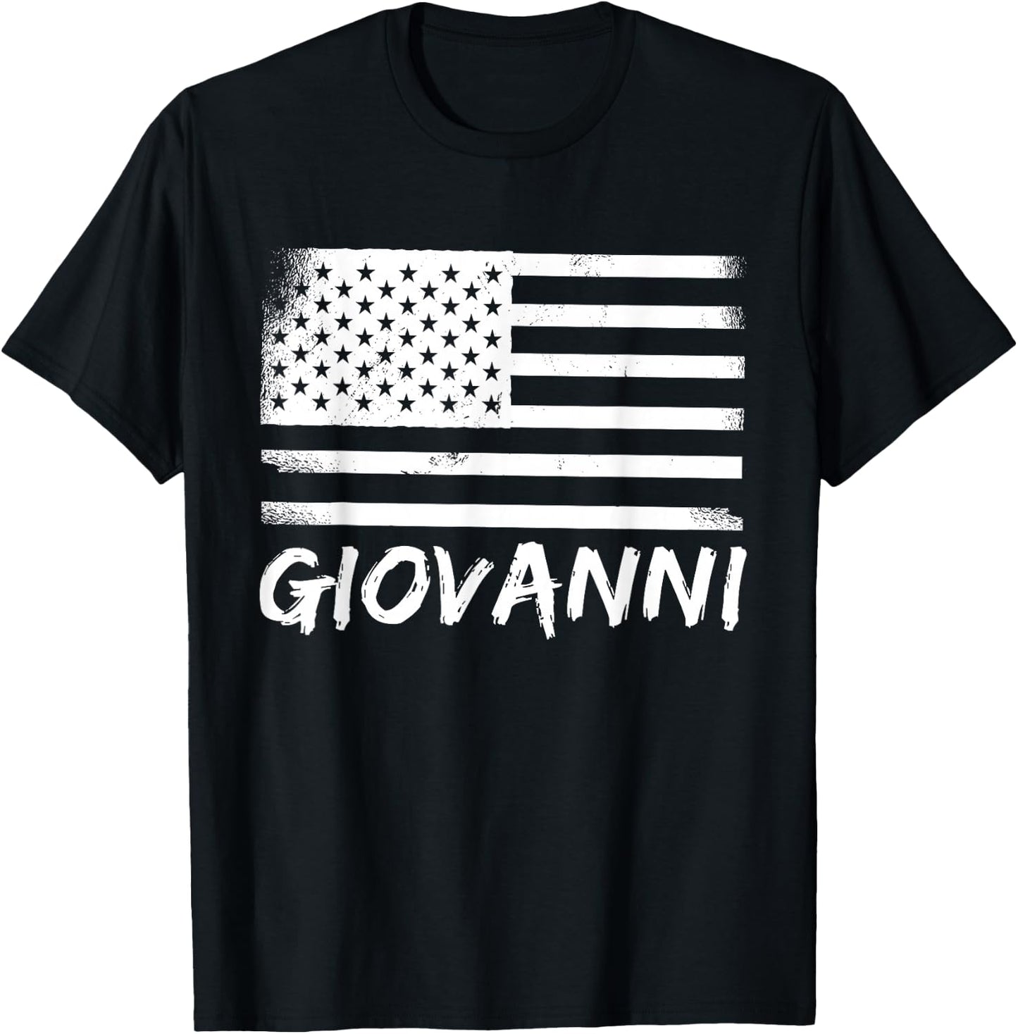 Giovanni Personalized Birthday Forename Citizenship Name T-Shirt - T-Shirt | Black