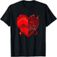 Congestive Heart Failure I'm A Survivor Red Ribbon Heart T-Shirt - T-Shirt | Black