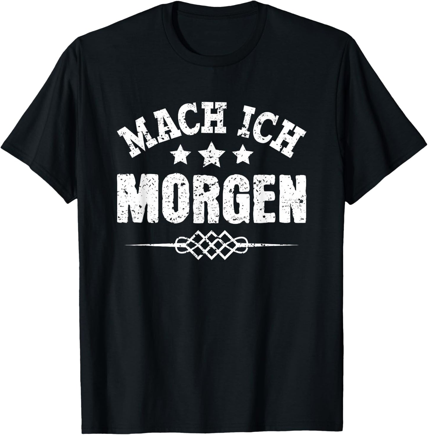 Morgenmuffel Morgenmensch Kaffee Katze Faul Mach Ich Morgen T-Shirt - T-Shirt | Black