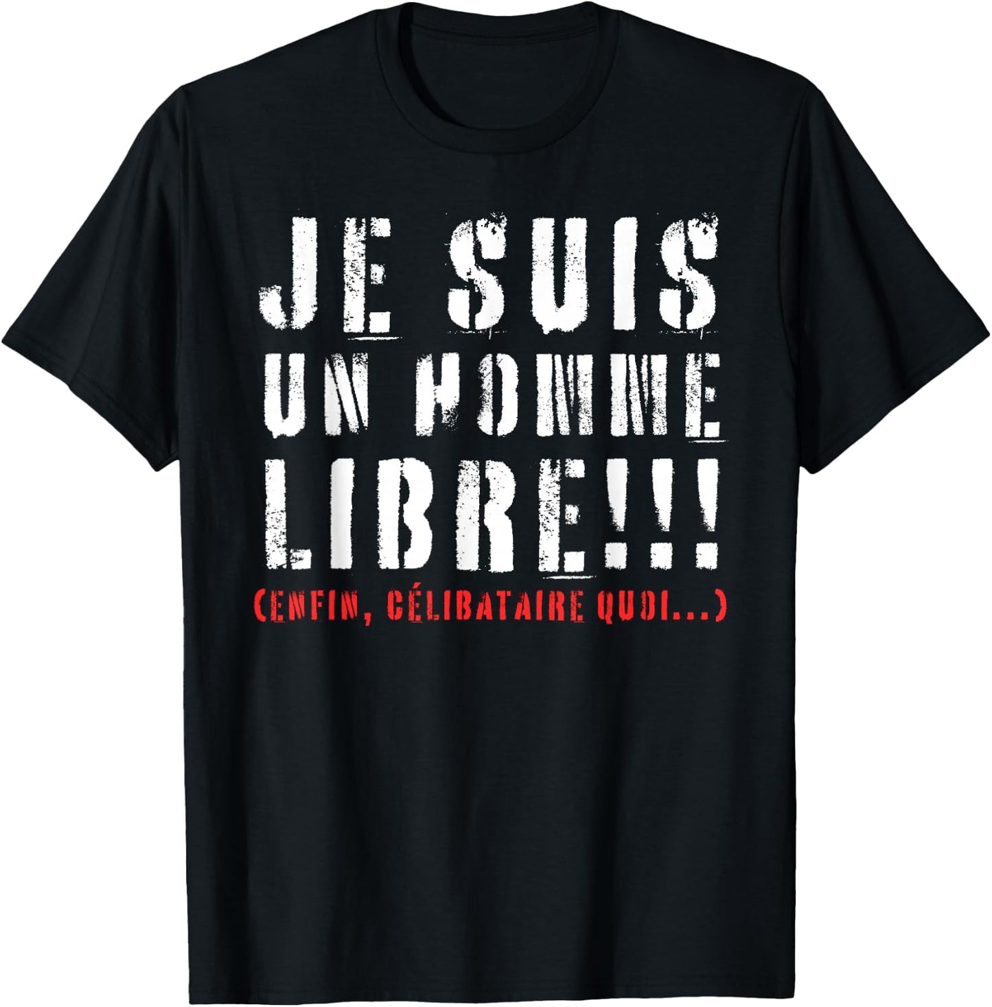 I Am Single Humor Beauf Phrase Funny Valentine's Day , Black, S T-Shirt - T-Shirt | Black