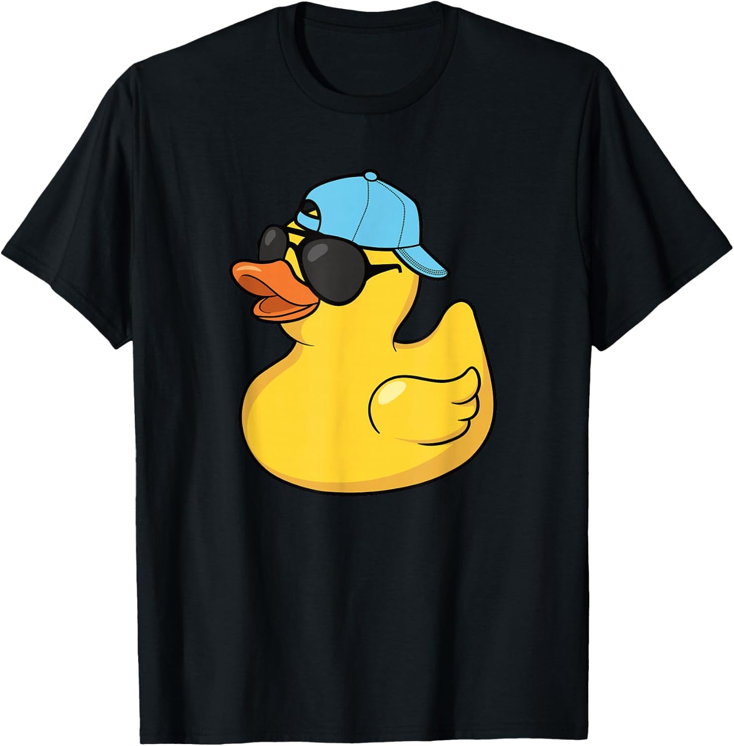 Cool Rubber Duck Sunglasses Funny Men Boys Kids T-Shirt - T-Shirt | Black
