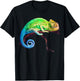 Reptile Zoo Keeper Gift Lizard Safari Chameleon T-Shirt - T-Shirt | Black