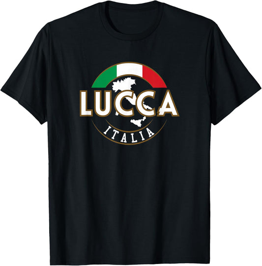 Lucca Italia Italy T-Shirt - T-Shirt | Black