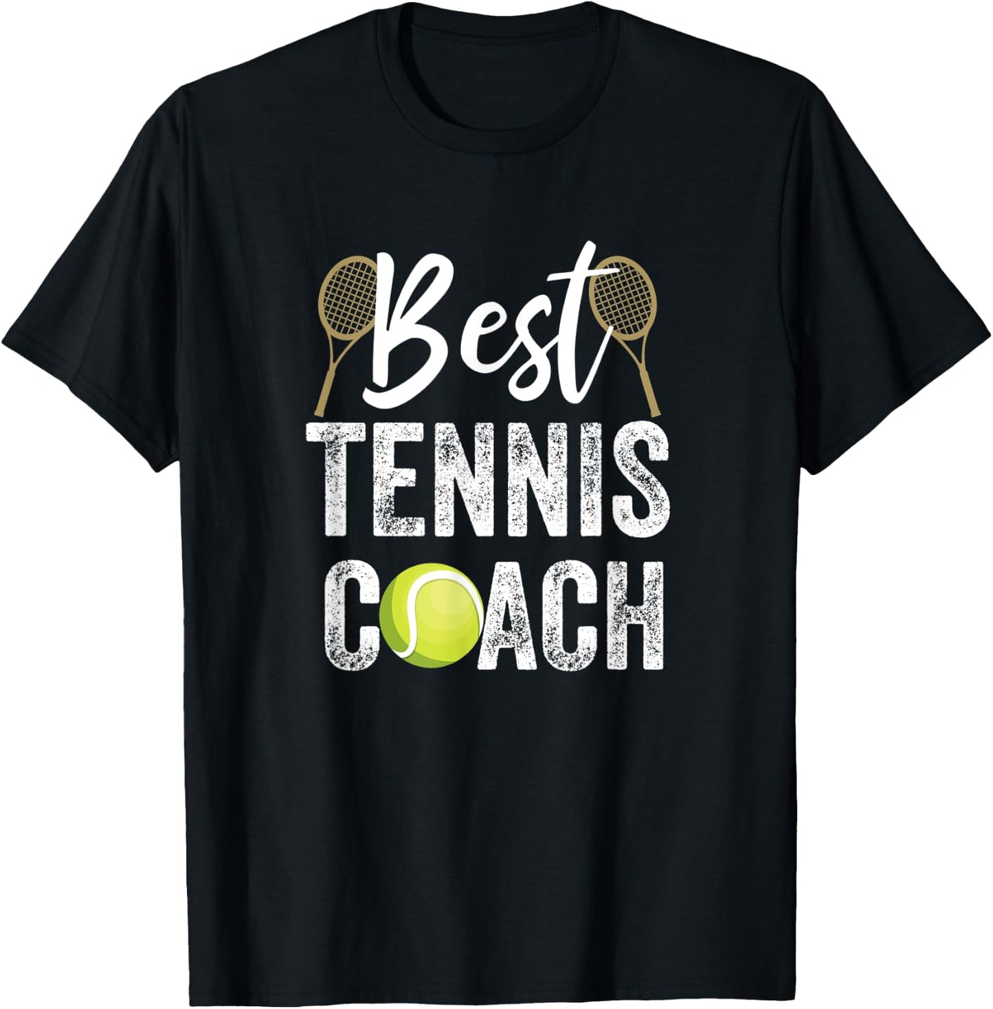 Bester Tennis-Trainer T-Shirt - T-Shirt | Black