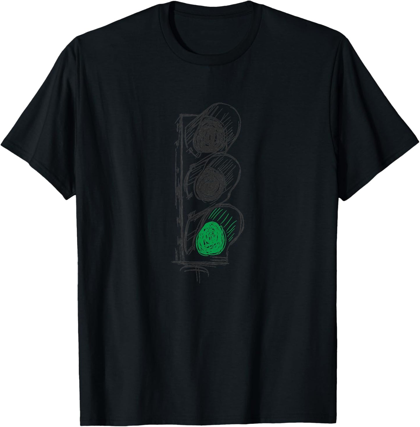 Traffic Lights - Only Green Lights T-Shirt - T-Shirt | Black