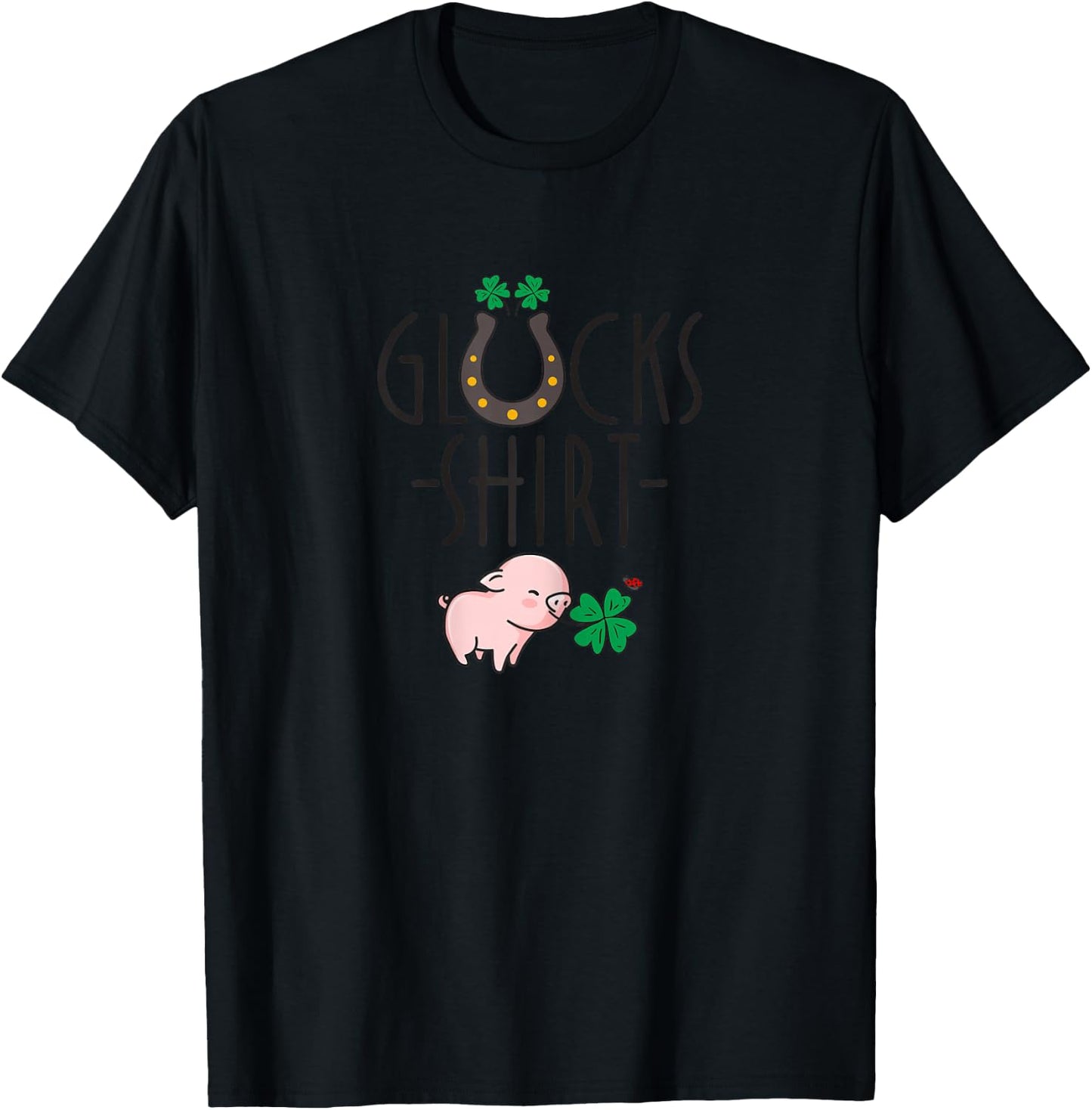 Women's Lucky - Lucky Charm Exam Graduation School Lucky T-Shirt - T-Shirt | Black