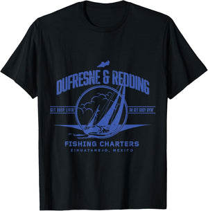 Vintage Dufresne & Redding Fishing Charters T-Shirt - T-Shirt | Black