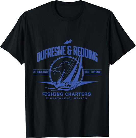 Vintage Dufresne & Redding Fishing Charters T-Shirt - T-Shirt | Black