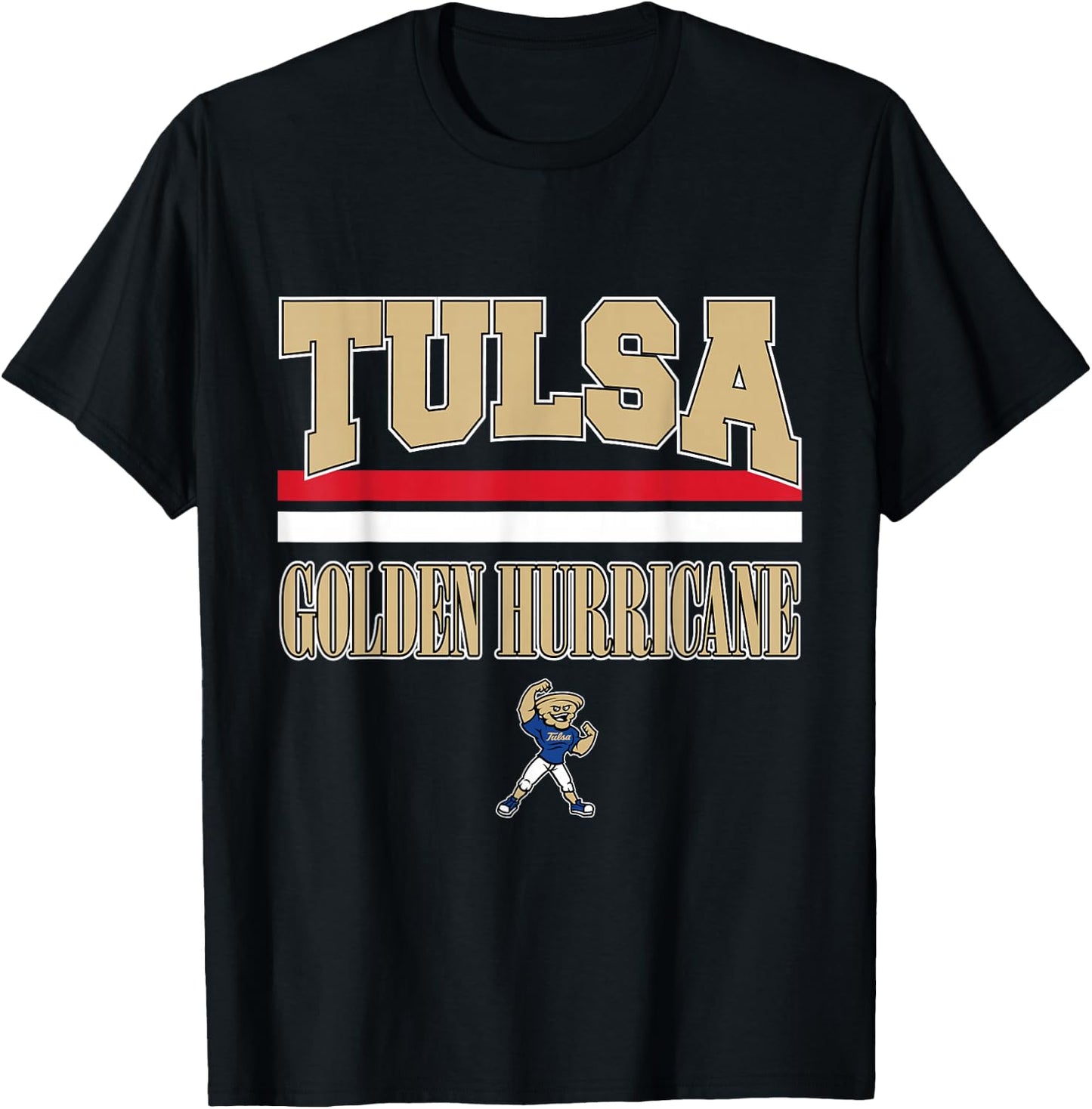 Tulsa Golden Hurricane NCAA | VNPTUL301 T-Shirt - T-Shirt | Black