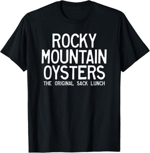 Rocky Mountain Oysters The Original Sack Lunch T-Shirt - T-Shirt | Black