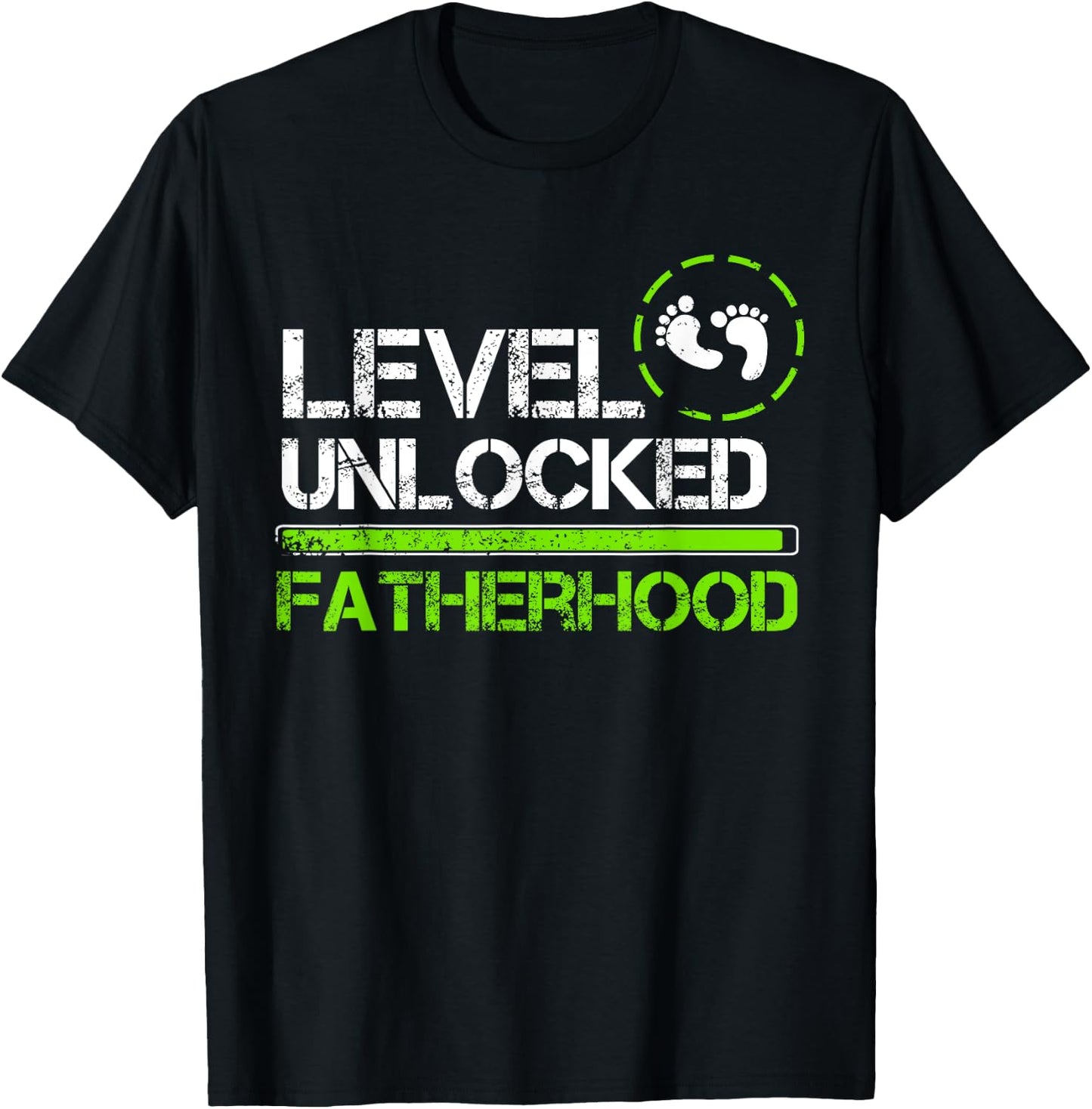 Level Unlocked Fatherhood Gamer You Are Going To Be A Dad T-Shirt - T-Shirt | Black