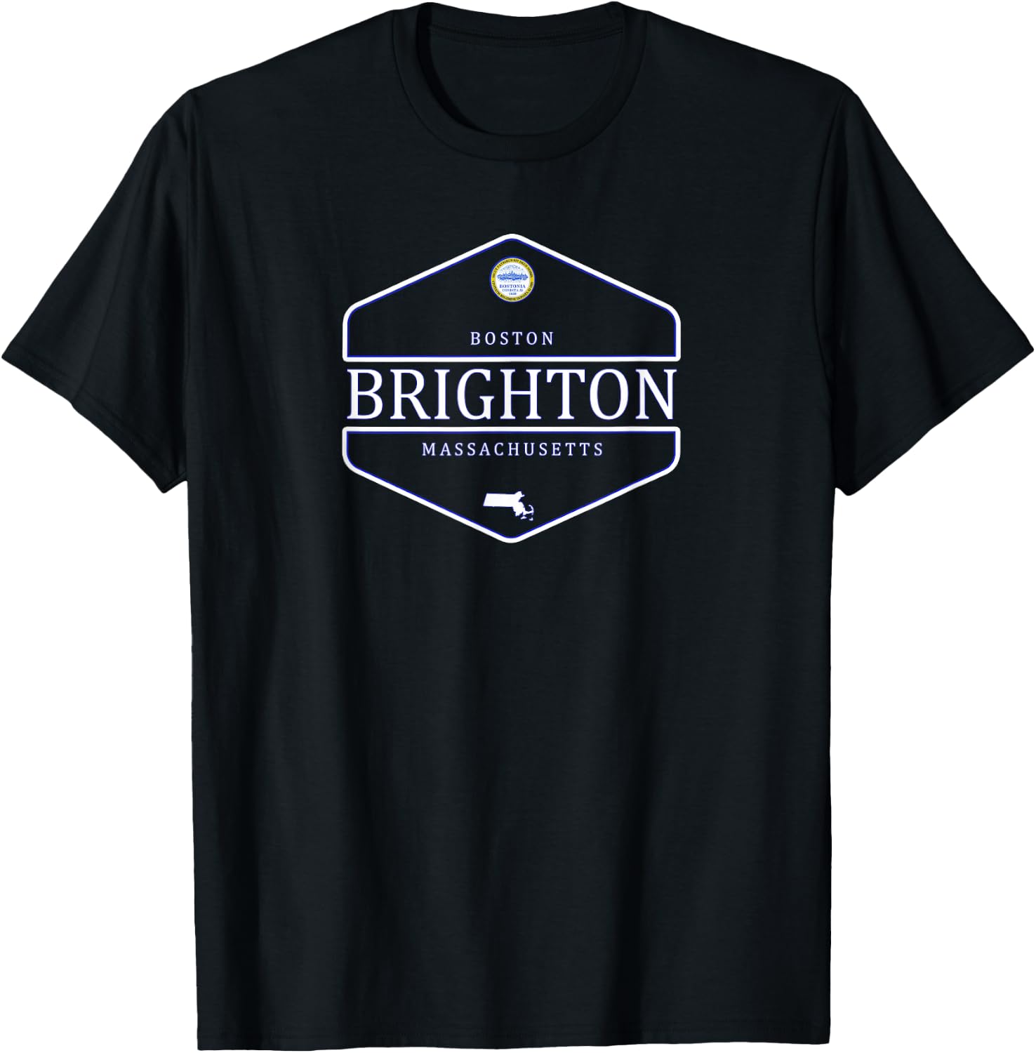 Brighton - Boston - Massachusetts T-Shirt - T-Shirt | Black