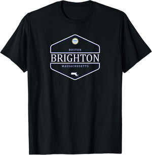 Brighton - Boston - Massachusetts T-Shirt - T-Shirt | Black