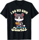 Funny Injury Get Well Broken Arm Cute Cat I Do My Own Stunts Women Kids T-Shirt - T-Shirt | Black