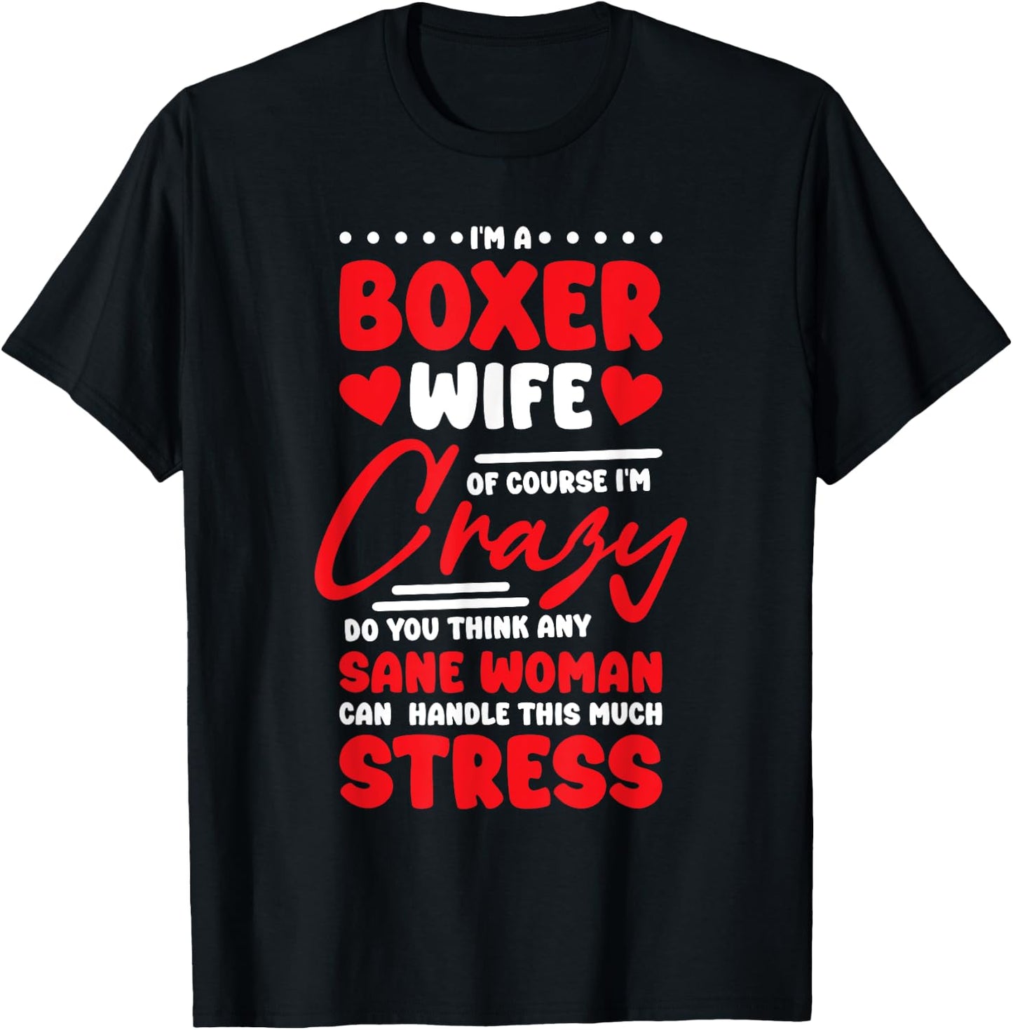 Boxer Wife Design Boxing Trainer and Boxing Lover T-Shirt - T-Shirt | Black