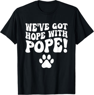 We've Got Hope With The Pope Kentucky Paw Print T-Shirt - T-Shirt | Black