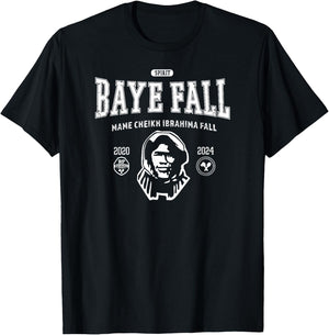 Name Cheikh Ibrahima Fall Baye Fall Mourid Senegal Bayefall , Black, S T-Shirt - T-Shirt | Black