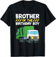 Brother Of The Birthday Boy Garbage Truck Birthday Party T-Shirt - T-Shirt | Black
