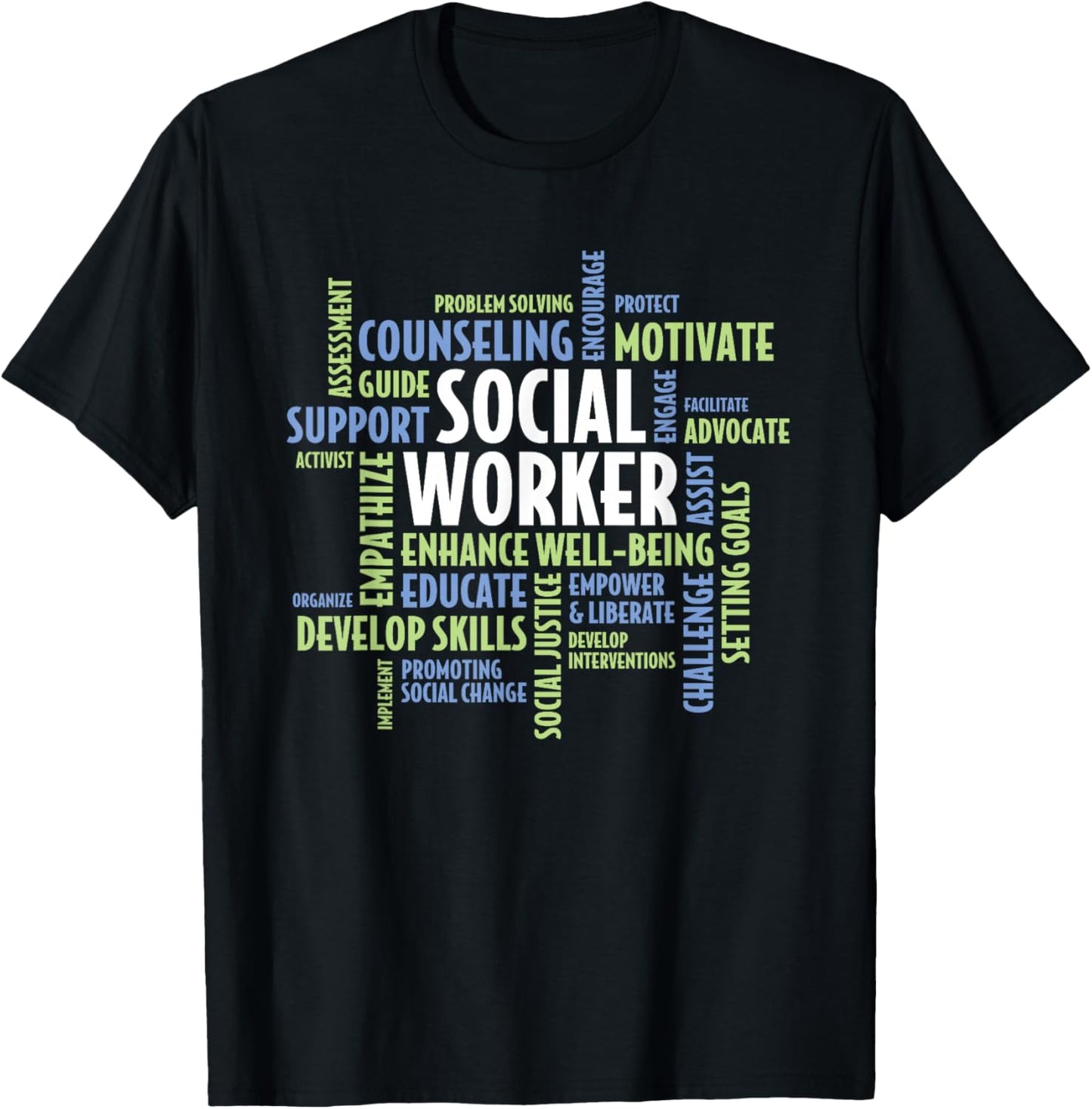 Social Work Month Social Worker T-Shirt - T-Shirt | Black