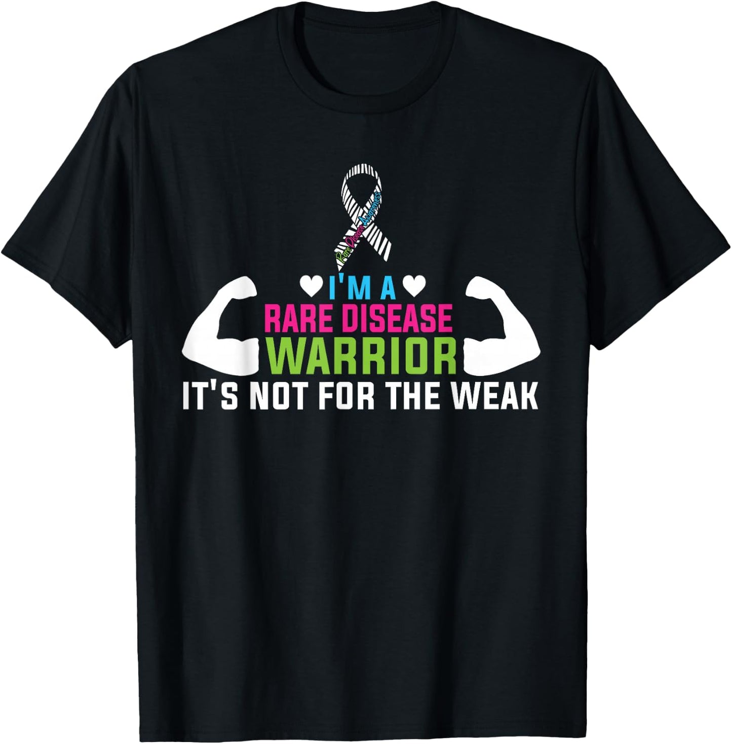 Rare Disease Awareness Day 2026 Rare Genes Zebra Ribbon T-Shirt - T-Shirt | Black