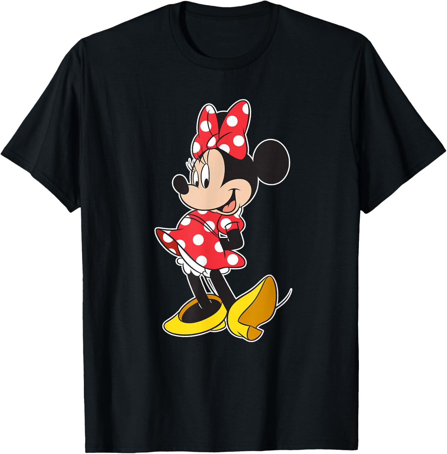Disney Minnie Mouse Classic Pose Small T-Shirt - T-Shirt | Black
