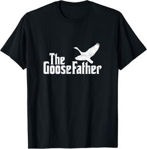 The Goosefather Goose Father Canada Geese Bird Watcher T-Shirt - T-Shirt | Black