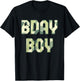 Camouflage Theme Bday Boy Military Little Officer Birthday T-Shirt - T-Shirt | Black