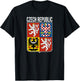 Flag Symbol of the Czech Republic , Black, S T-Shirt - T-Shirt | Black